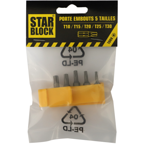 Embouts de vissage TX STARBLOCK - T10-15-20-25-30