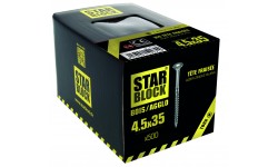 Vis bois et agglomérés - 4.5x35 - TX - boite de 500 STARBLOCK