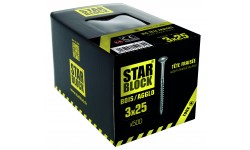 Vis bois et agglomérés - 3x25 - TX - boite de 500 STARBLOCK