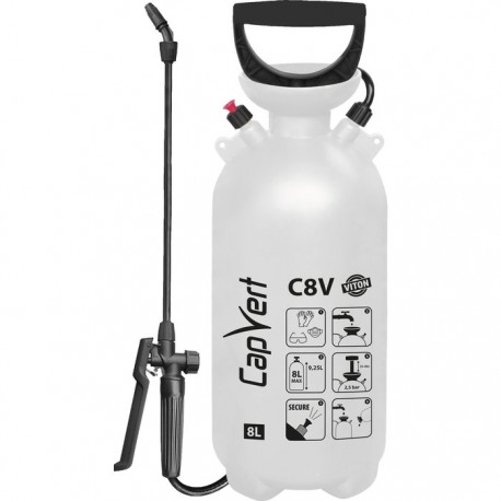 PULVÉRISATEUR - C8 V - CAPVERT - A PRESSION PRÉALABLE - 8 L - JOINT VITON