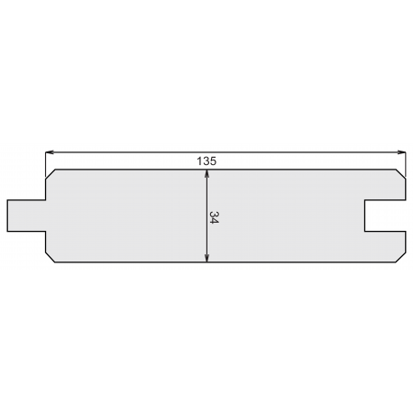 PRESERVE Lame droite 34*135*1.92 SBN CL3 bronze