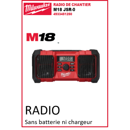 M18 JSR-0 | M18™ Radio-chargeur dechantier