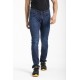 Jeans de travail coupe droite ajustée denim stretch WORK0 stone brossé T.50