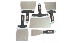 LOT 5 COUTEAUX INOX BI-MATIERE