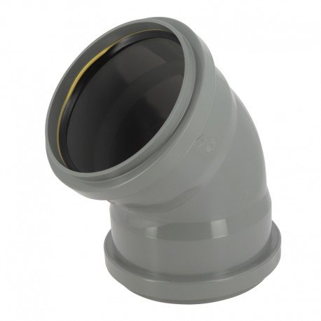 Coude 45° CR8 Ø160 FF JF Gris
