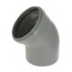 Coude 45° cr4 ø250 mf js gris