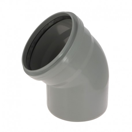 Coude 45° cr4 ø250 mf js gris