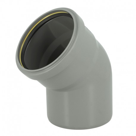 Coude 45° cr4 ø125 mf jf gris