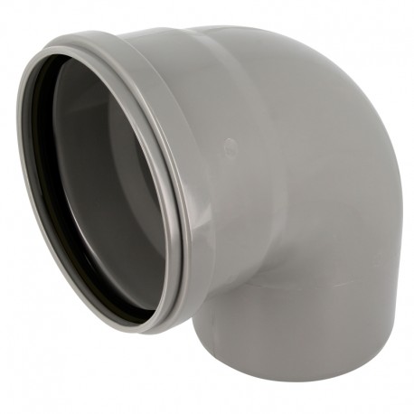 Coude 87°30 cr4 ø200 mf js gris