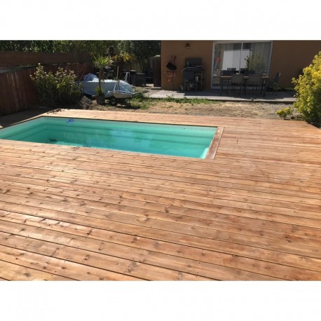 Lame terrasse en Pin autoclavée Marron (Vème ou US)