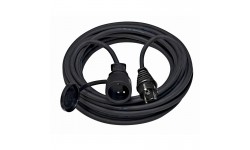 Rallonge électrique 10m H07RN-F 3G1,5, noire