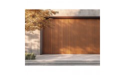 Bardage composite effet faux claire-voie