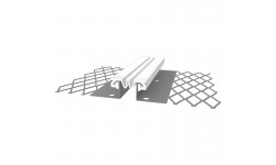 Profilé de dilatation en acier déployé avec jonc PVC