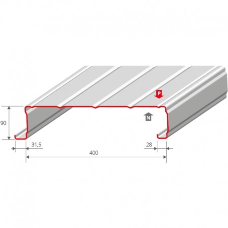 PLATEAU TEMPO 400 Bardage