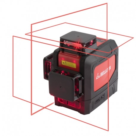 Niveau laser 3 plans par 360º et 30 m pour travaux de nivellement